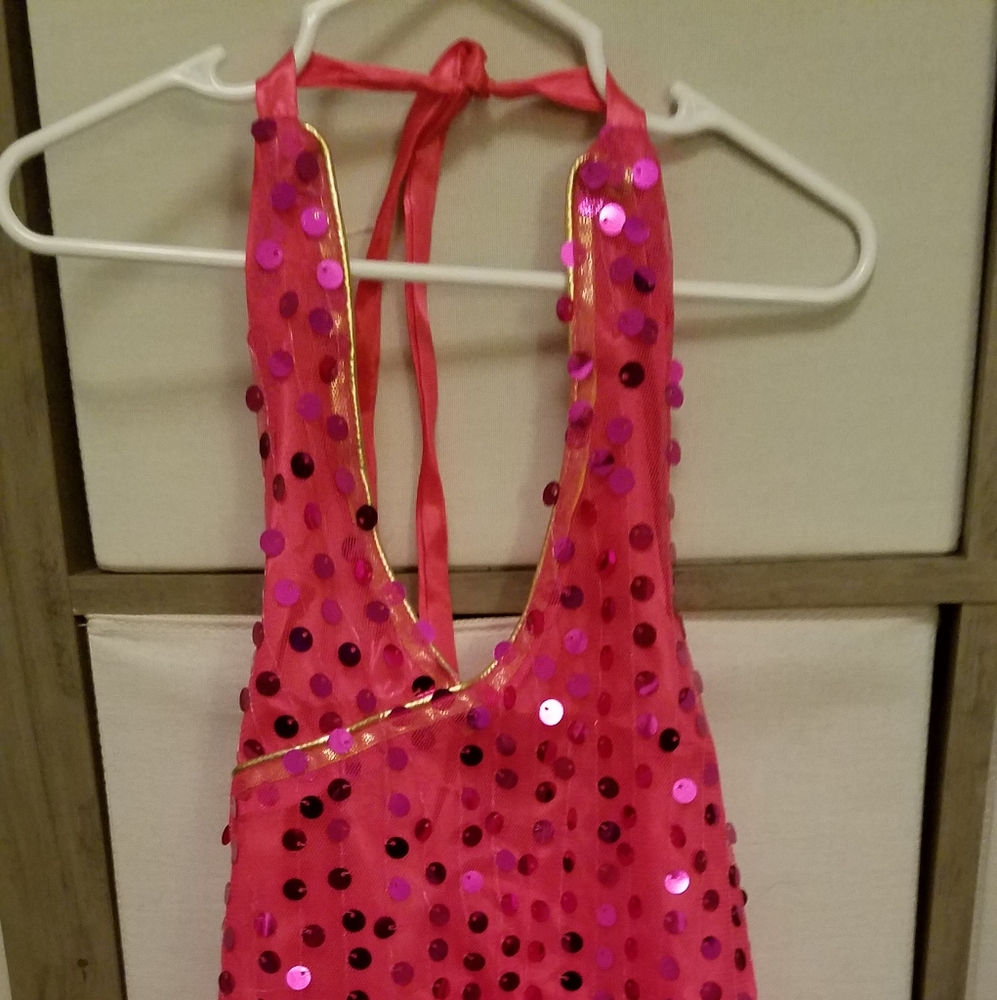 Halter dance dress outfit for girls.